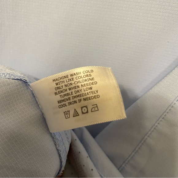 Coolibar Men's Sky Blue Casual Button Down Shirt UPF 50+ Sun protection - Picture 7 of 10